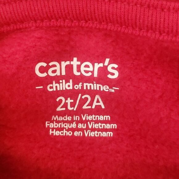 Adorable Carter's Child Of Mine Christmas Holiday Santa 2 Pc Set Sz 2T - Picture 6 of 8